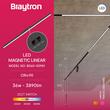 CORP LINEER LED PT SINA MAGN. 36W 3060LM 3in1 NEGRU