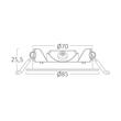 SPOT LED ROTUND ST 3W 220LM 3IN1 F:85MM IP40 ALB