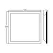 LED PANEL INCASTRAT 50W 4000LM D:60x60 ALB 4000K