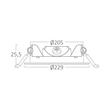 SPOT LED ROTUND ST 18W 1760LM 3IN1 F:229MM IP40