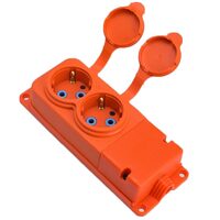 PRELUNGITOR CAUCIUC 2 PRIZE 16A IP44 ORANGE