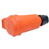 PRIZA PORTABILA SCHUKO CAUCIUC cu PRESETUPE IP54 16A 230V ORANGE