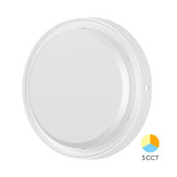 PLAFONIERA LED 12W 3in1 D:180MM IP65 ALB BULKHEAD RND