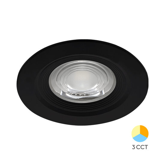 SPOT CU LED ROTUND G3 7W 3in1 IP54 NEGRU