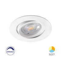 SPOT LED ROTUND 7W 3IN1 DIM 230V IP20 ALB ROTABIL