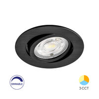 SPOT LED ROTUND 7W 3IN1 DIM 230V IP20 NEGRU ROTABI