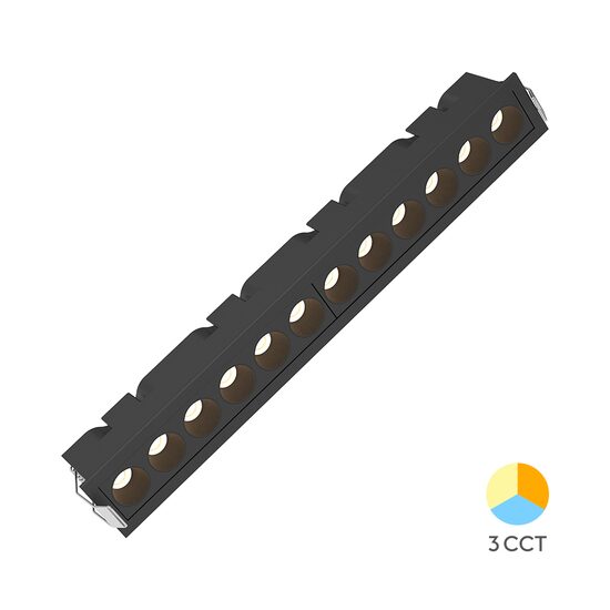 CORP LINEER INCASTRABIL 18W 3IN1 NEGRU LINEX-LN12