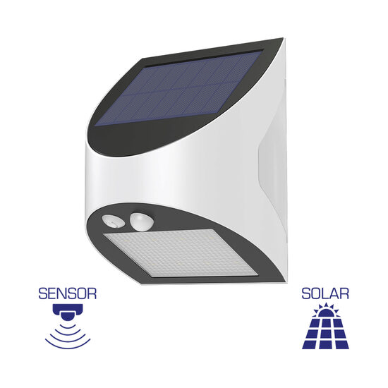CORP SOLAR CU SENZOR W1, PT PERETE 3W, 6500K, IP54