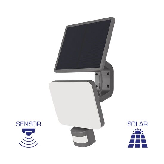 CORP SOLAR CU SENZOR W2, PT PERETE 15W, 4000K, IP54