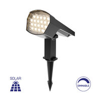 SPOT LED PT GRADINA 12W 2in1+SOLAR IP65 GRI