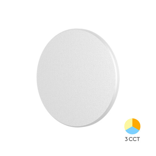 CORP LED PALERMO 8W-3in1 IP65- D120mm ALB