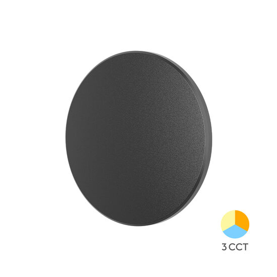 CORP LED PALERMO 8W-3in1 IP65- D120mm NEGRU