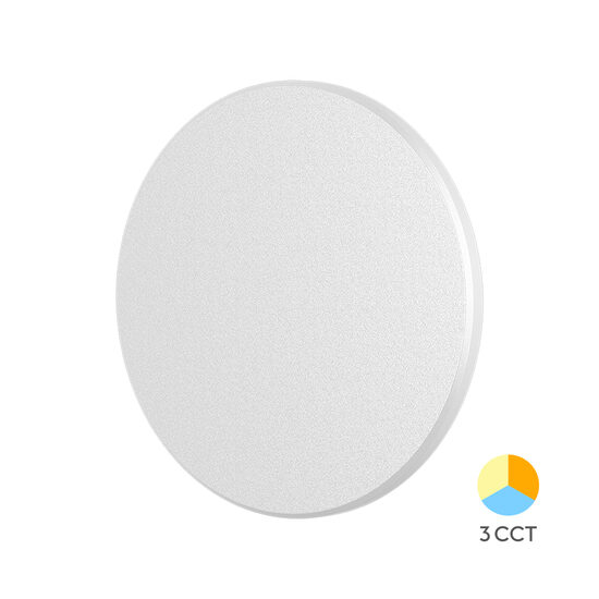 CORP LED PALERMO 10W-3in1 IP65- D180mm ALB