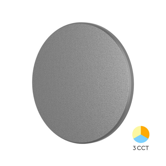 CORP LED PALERMO 10W-3in1 IP65- D180mm GRI