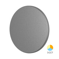 CORP LED PALERMO 12W-3in1 IP65- D220mm GRI