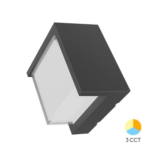 PLAFONIERA LED 15W 1450lm, 3IN1 IP65 WALLS-G1 SQR