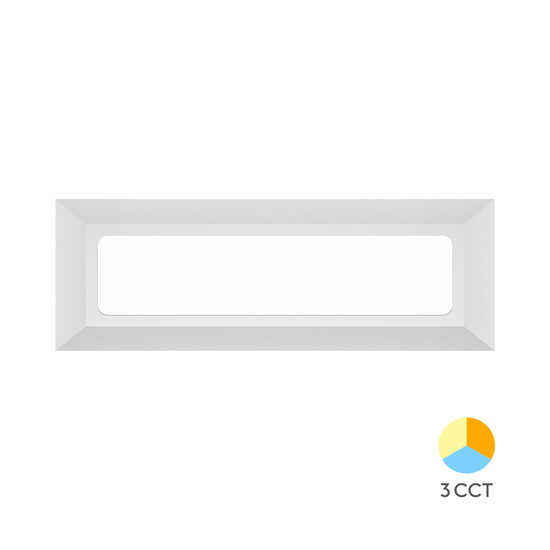 CORP LED PT, 3W 180lm 3in1 VEKTA-B, DREPTUNGHI ALB IP65