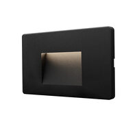 CORP LED PT, 3W 160lm, 3000K VEKTA-B PATRAT NEGRU IP65