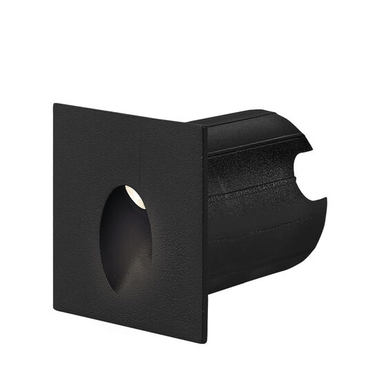 CORP LED ST, 2W 130lm 3000K VECTOR-A PATRAT NEGRU IP65