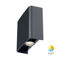 CORP LED PT, 2x1W 3in1 VECTOR-B-WL GRI IP65