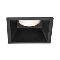 CARCASA NEGRU PATRAT PT GU10 TETRA-CF