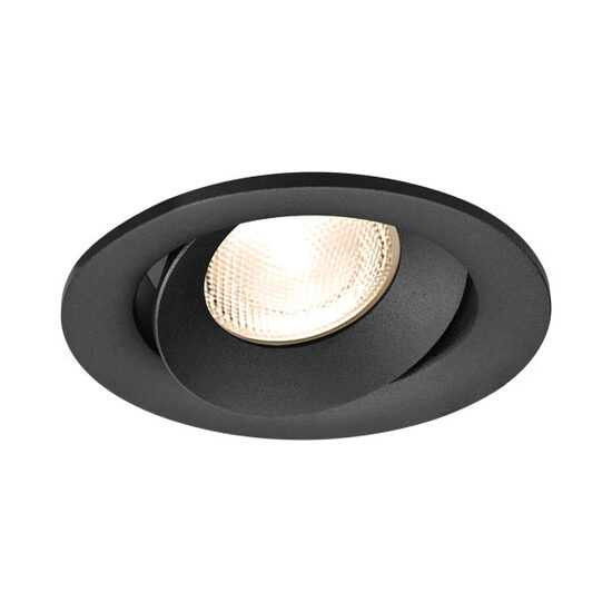CARCASA NEGRU ROTUND ROTBIL PT GU10 TETRA-E
