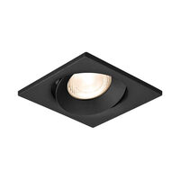 CARCASA NEGRU PATRAT ROTABIL PT GU10 TETRA-E