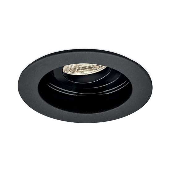 CARCASA NEGRU ROTUND PT GU10 BETA-RR1