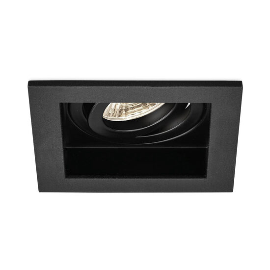CARCASA NEGRU PATRAT PT GU10 BETA-RS1