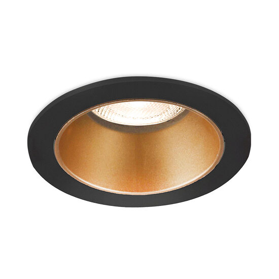 CARCASA NEGRU/BRONZE ROTUND PT GU10 BETA-RR