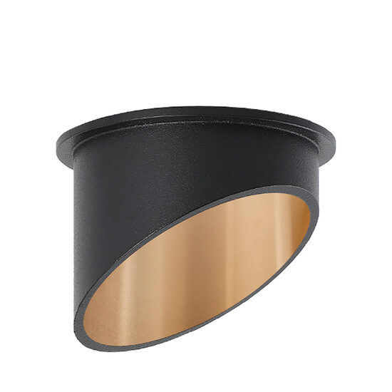 CARCASA NEGRU/int.AURIU ROTUND PT GU10 ALFA-D