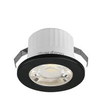 SPOT LED ROTUND MINICOB 3W 38G 3000K IP54 NEGRU BR
