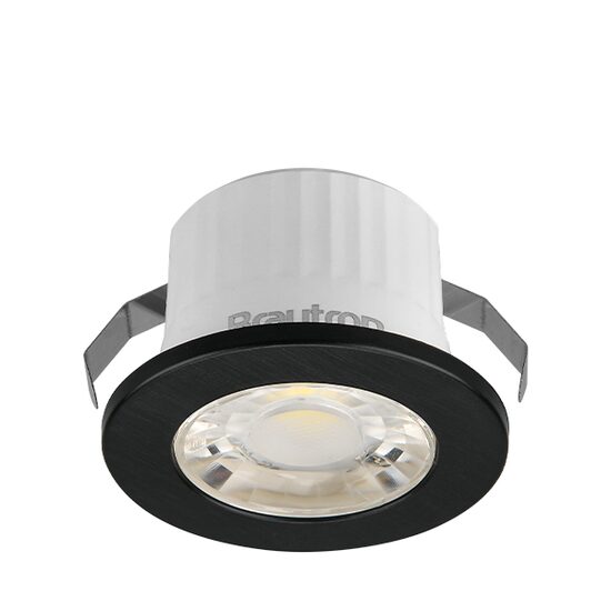 SPOT LED ROTUND MINICOB 3W 38G 3000K IP54 NEGRU BR
