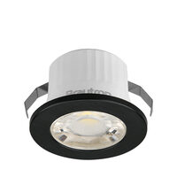 SPOT LED ROTUND MINICOB 3W 38G 6500K IP54 NEGRU BR
