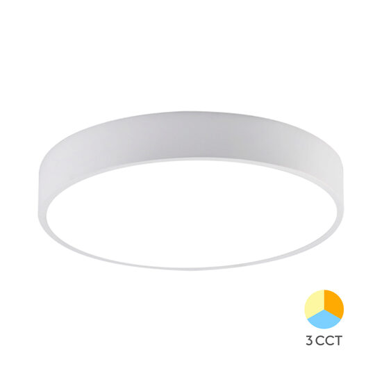 PLAFONIERA LED 36W 3000/4000/6500K ALB BLADE RND