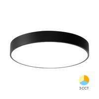 PLAFONIERA LED 36W 3000/4000/6500K NEGR BLADE RND