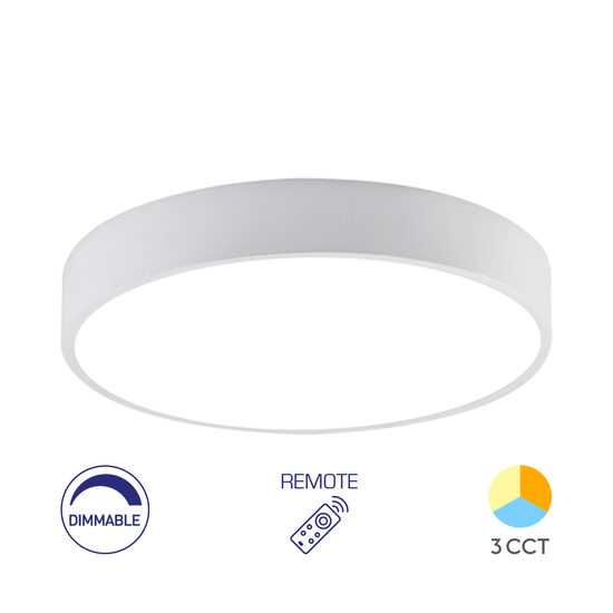 PLAFONIERA LED 45W TELECOMANDA ALB BLADE SR RND