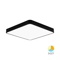 PLAFONIERA LED 45W 3000/4000/6500K NEGR BLADE SQR