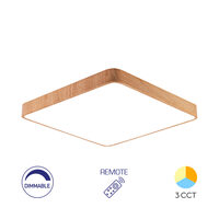 PLAFONIERA LED 45W TELECOMANDA LEMN BLADE SQR