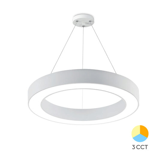 PLAF. LED SUSP 36W 3000/4000/6500K ALB BLADE RND
