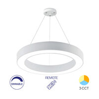 PLAF. LED SUSP 45W TELECOMANDA ALB BLADE RND