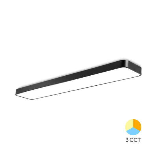 PLAFONIERA LED SUSPENDATA 45W 3in1 NEGRU BLADE RCT