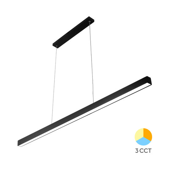 CORP LINEER CU LED 30W 3in1 LN-2540 NEGRU LINA