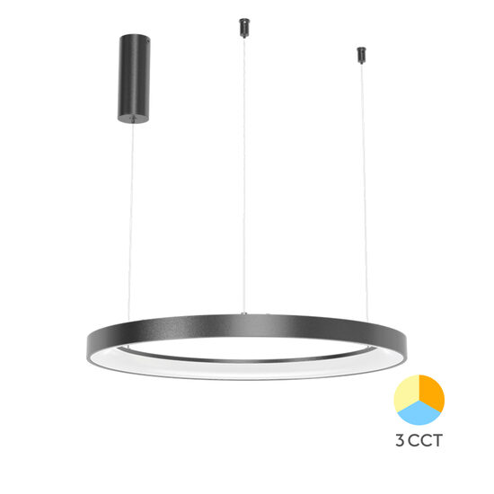 CORP DECORATIV LED 46W 3in1 SLP-PD-RND BELLA NEGRU