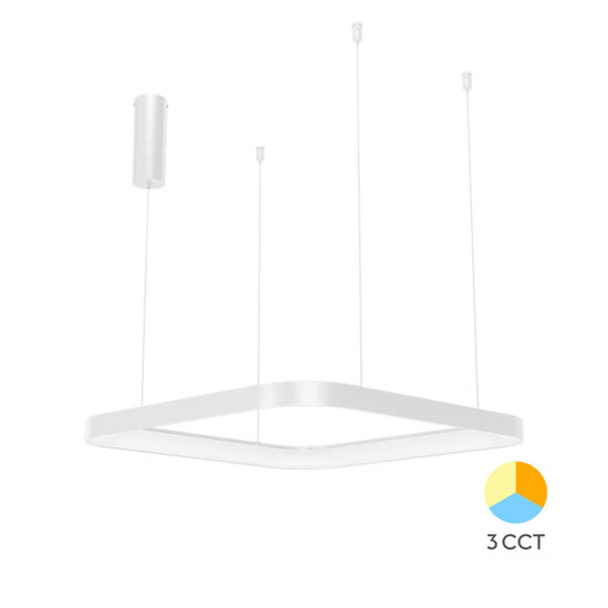 CORP DECORATIV LED 46W 3in1 SLP-PD-SQR BELLA ALB