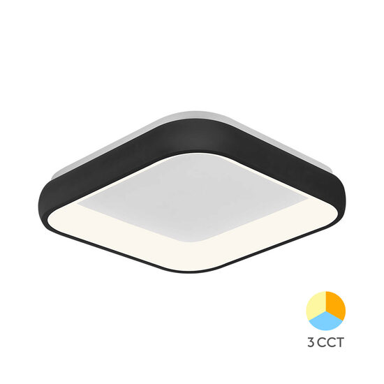 PLAFONIERA LED 36W 3IN1 IP20 MLS-SR-SQR BELLA NEGRU