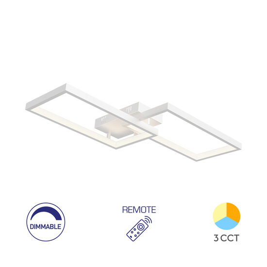 LUSTRA LED 40W NELA-SS1-RND telecomanda IP20 ALB
