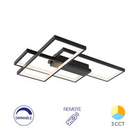 LUSTRA LED 65W NELA-SS2-RND telecomanda IP20 NEGRU