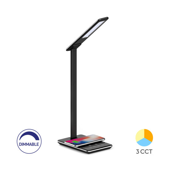LAMPA LED DE BIROU LB145 3in1 NEGRU INCARCATOR TLF