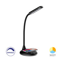 LAMPA LED DE BIROU LB146 3in1 NEGRU INCARCATOR TLF